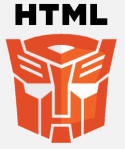 HTML5 logo - transformers parody